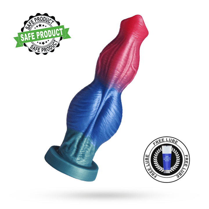 10" Knot Huge Dildo Women Sex Toy with 7 Vibration 7 Thrusting Mode