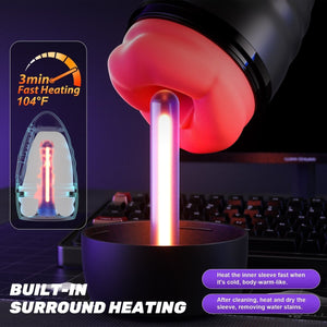 2 in 1 Mouth Vibrator and Men Penis Trainer with App Control - Sohimi
