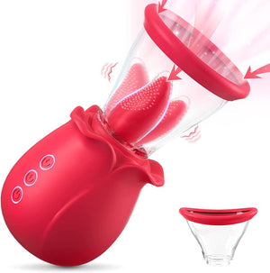 2 in 1 Multiple Stimulation Upgrade Rose Vibrator - Sohimi