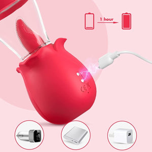 2 in 1 Multiple Stimulation Upgrade Rose Vibrator - Sohimi