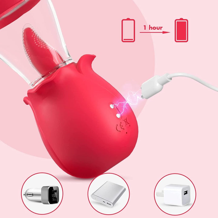 2 in 1 Multiple Stimulation Upgrade Rose Vibrator - Sohimi