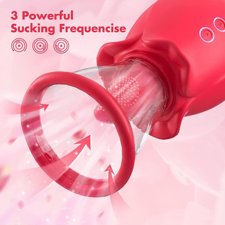 2 in 1 Multiple Stimulation Upgrade Rose Vibrator - Sohimi