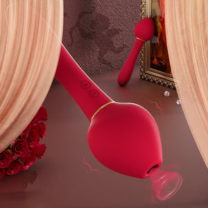 2 in 1 Sucking and Vibrating Female Clit and G - spot Vibrator - Sohimi