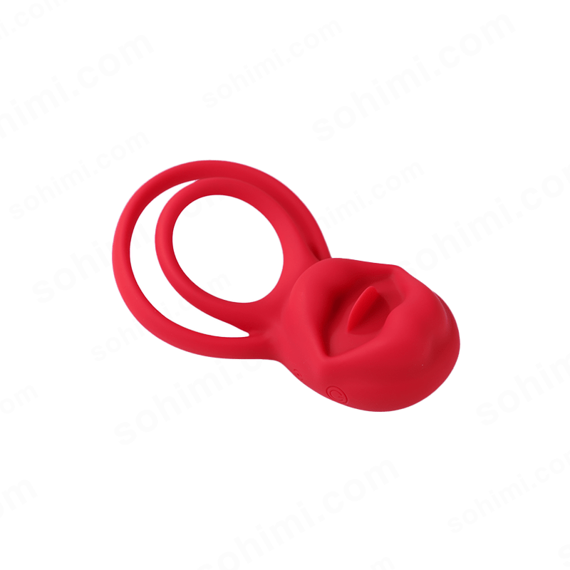 2 in 1 Tongue Clicking Stimulation Vibrating Egg and Double Cock Ring - Sohimi