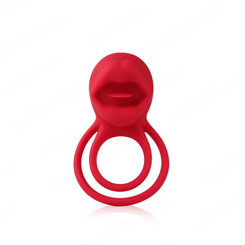 2 in 1 Tongue Clicking Stimulation Vibrating Egg and Double Cock Ring - Sohimi