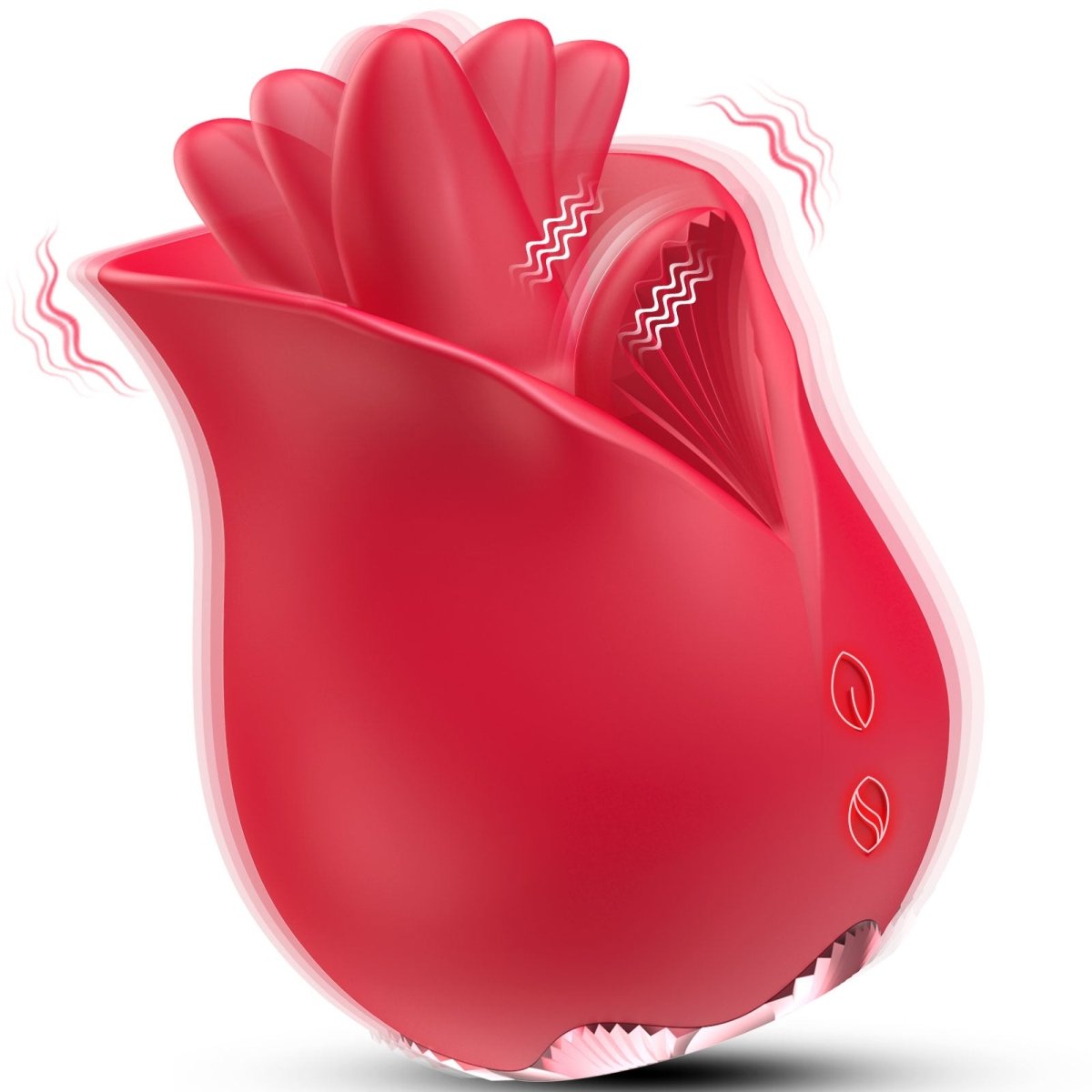 2 in 1 Vibrating and Licking Rose Clit Vibrator - Sohimi