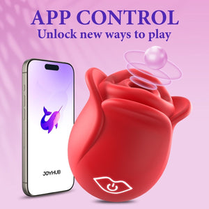2024 APP Control Rose Suction Clitorial Stimulator Vibrator - Sohimi