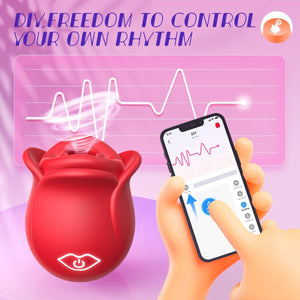 2024 APP Control Rose Suction Clitorial Stimulator Vibrator - Sohimi