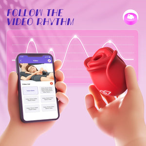 2024 APP Control Rose Suction Clitorial Stimulator Vibrator - Sohimi