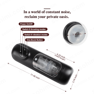 2025 Vibrating and Thrusting Modes Men Masturbators with LCD Display - Sohimi