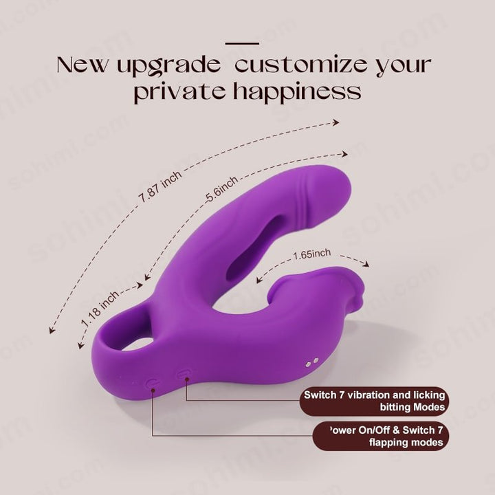 2025 Viele 3| Upgraded App Control Flapping Licking Female Vibrator - Sohimi