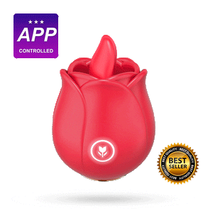 Rose Toy with Tongue Licking Clitoral & Vibrating
