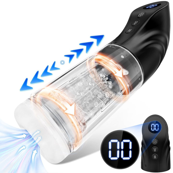 3 in 1 Automatic Men Masturbator with LCD Dsiplay Male Sex Toy - Sohimi