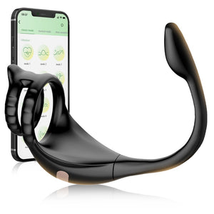 3 in 1 Penis Cock Ring with Multi Stimulations Butt Plug - Sohimi