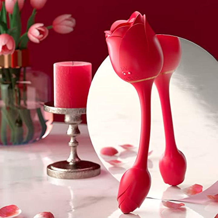 3 in 1 Powerful Tapping Rose Toy with Vibrating Egg - Sohimi