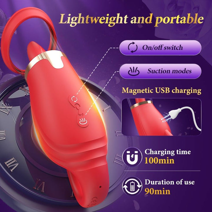 3 in 1 Sucking and Licking Clitoris Vibrator Stimulator with App Control - Sohimi