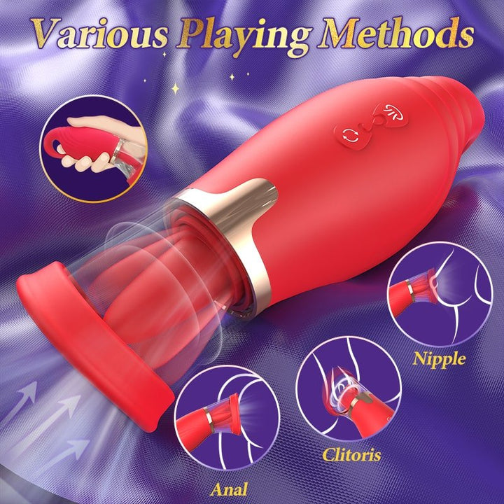3 in 1 Sucking and Licking Clitoris Vibrator Stimulator with App Control - Sohimi