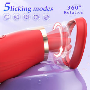 3 in 1 Sucking and Licking Clitoris Vibrator Stimulator with App Control - Sohimi