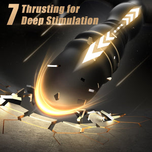 3 in 1 Thrusting and Vibrating Prostate Stimulation Anal Toy with Cock Ring - Sohimi