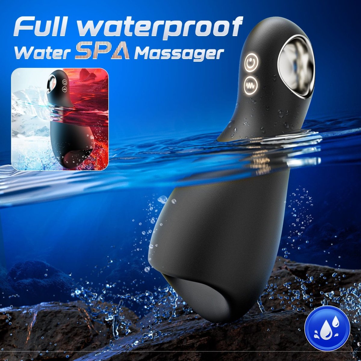 3 in 1 Vibrating and Tongue Licking masturbator Men Sex Toy - Sohimi
