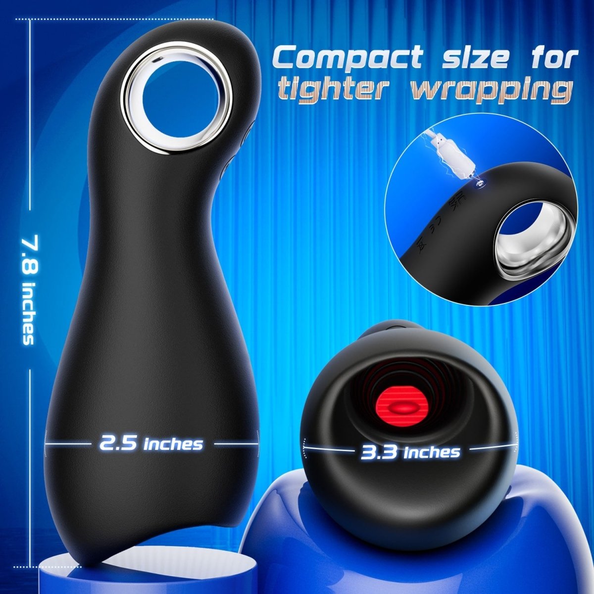 3 in 1 Vibrating and Tongue Licking masturbator Men Sex Toy - Sohimi