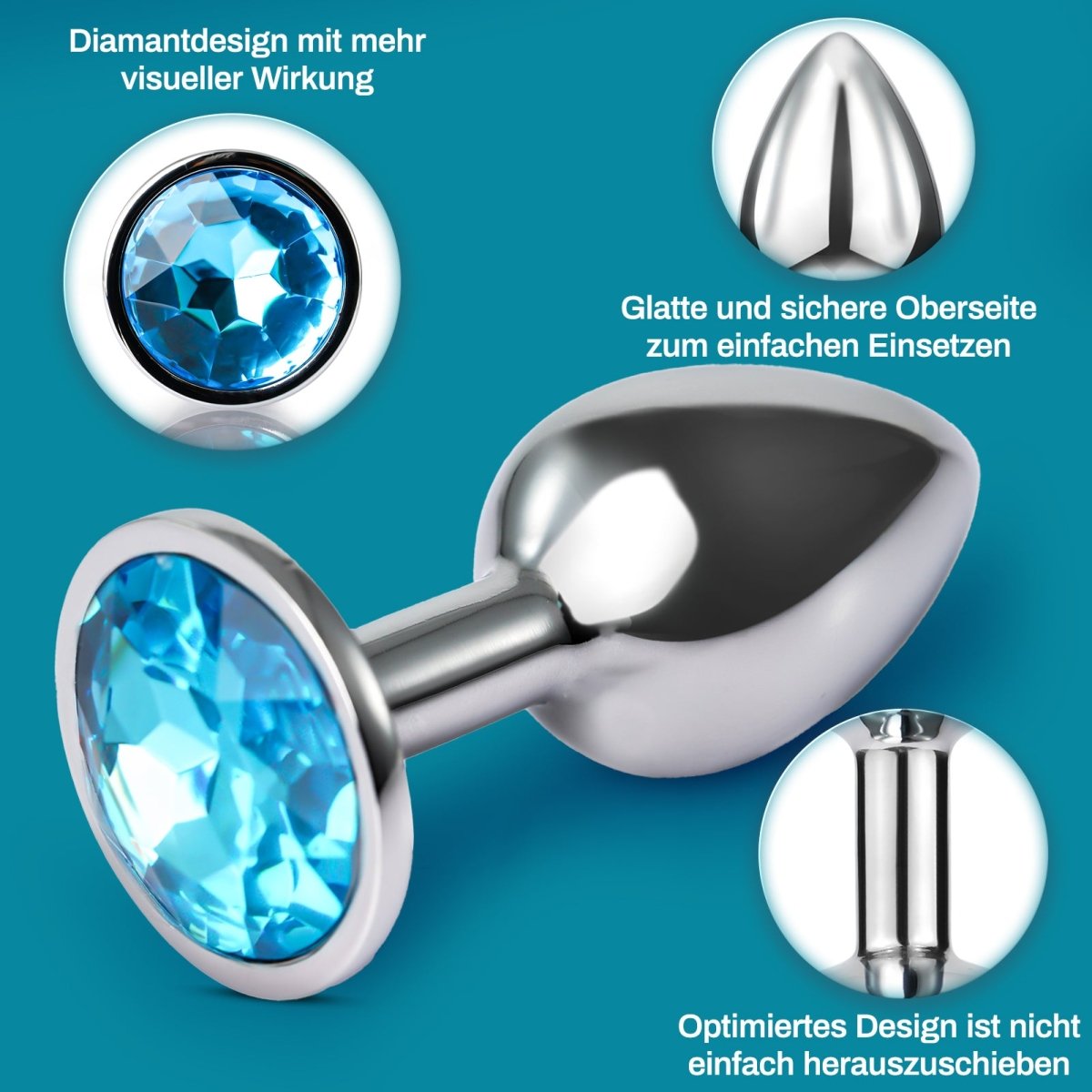 3 Pcs Metal Anal Plugs for Man and Woman - Sohimi