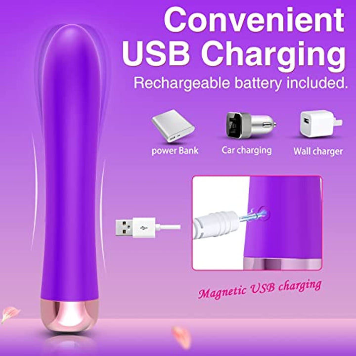 6.29 Inch Mini Vibrators - 10 Powerful Vibrating Modes Super Quiet Dido Vibrators - Sohimi