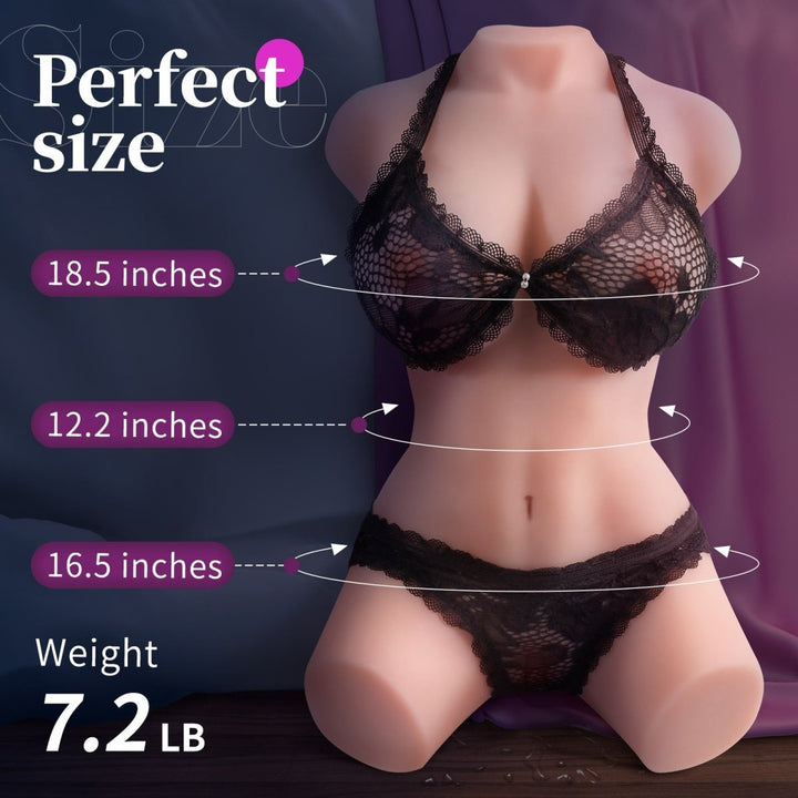 8.2lb Sex Doll with 3D Textured Vaginal and Anal Tunnel - Sohimi