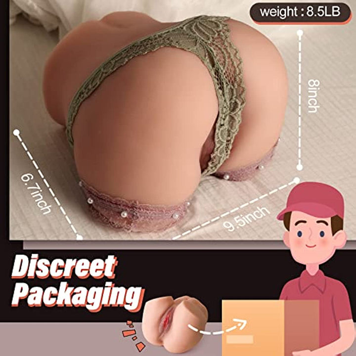 8.5LB Pocket Pussy Ass with Thrusting Anal Sex Stroker Sex Dolls Male Adult Sex Toys - Sohimi
