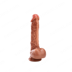8.67inch Realistic Vibration and Thrusting Dildo with Smart Heating - Sohimi