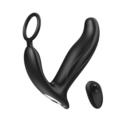 SBD 5 in 1 Thrusting & Vibrating Anal Vibrator Butt Plug with Cock Ring