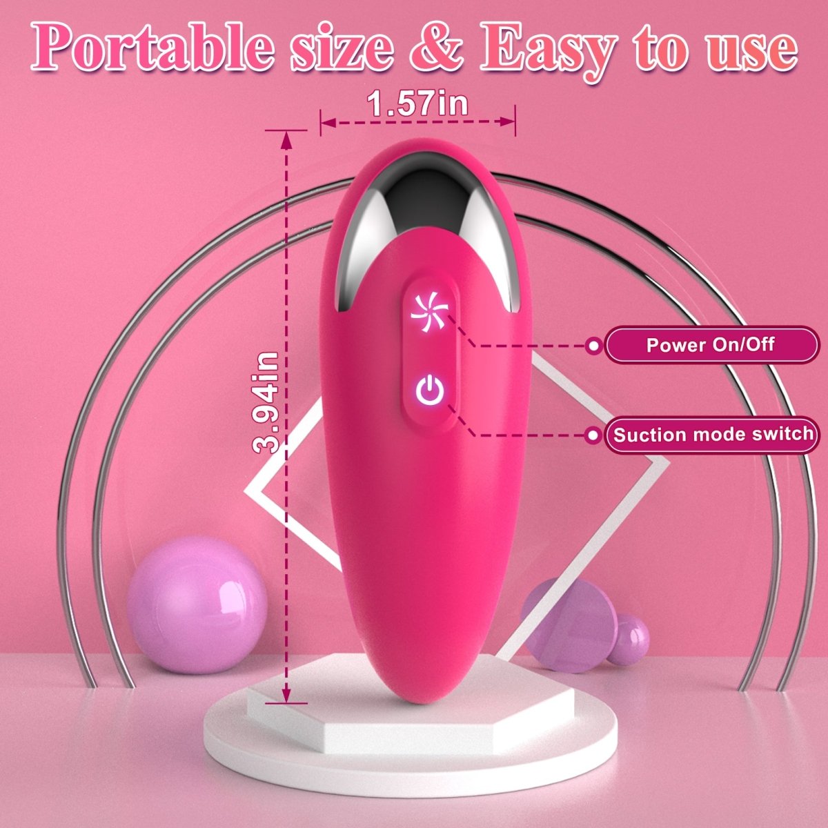 9 Powerful Sucking Frequencies 55dB Clitoral Sucking Vibrator - Sohimi