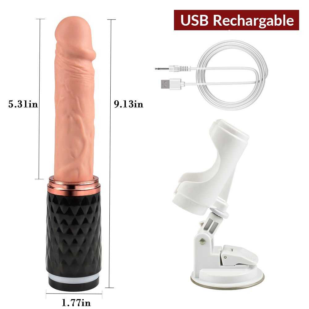 360° Rotation & Thrusting Realistic Dildo