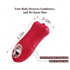 ABBY 3 in 1 Kissing and Licking Female Vibrator Sex Toy - Sohimi