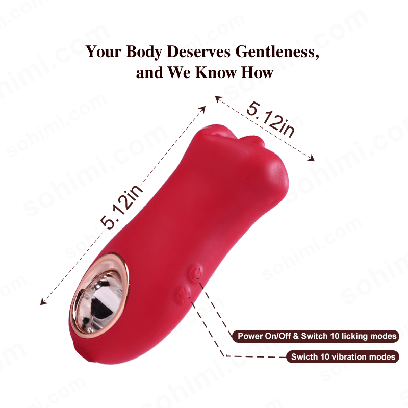 ABBY 3 in 1 Kissing and Licking Female Vibrator Sex Toy - Sohimi