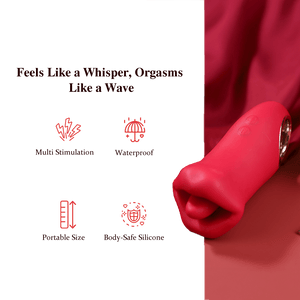 ABBY 3 in 1 Kissing and Licking Female Vibrator Sex Toy - Sohimi