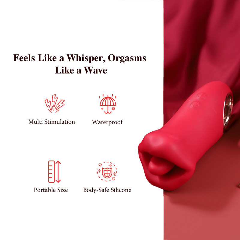 ABBY 3 in 1 Kissing and Licking Female Vibrator Sex Toy - Sohimi