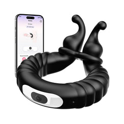 ABELE | 2 Motors Perineum Penis Ring with Vibration - Sohimi
