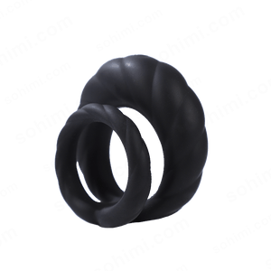 Adult Double Penis Ring Vibrator Cock Ring with 10 Vibration Modes - Sohimi