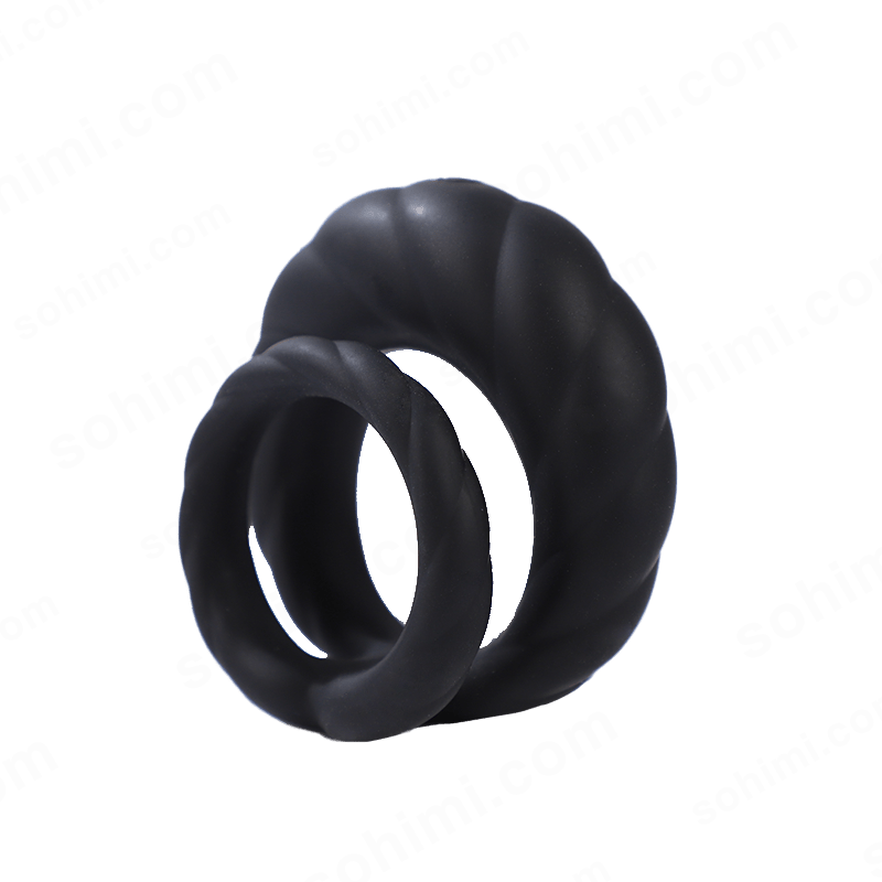 Adult Double Penis Ring Vibrator Cock Ring with 10 Vibration Modes - Sohimi