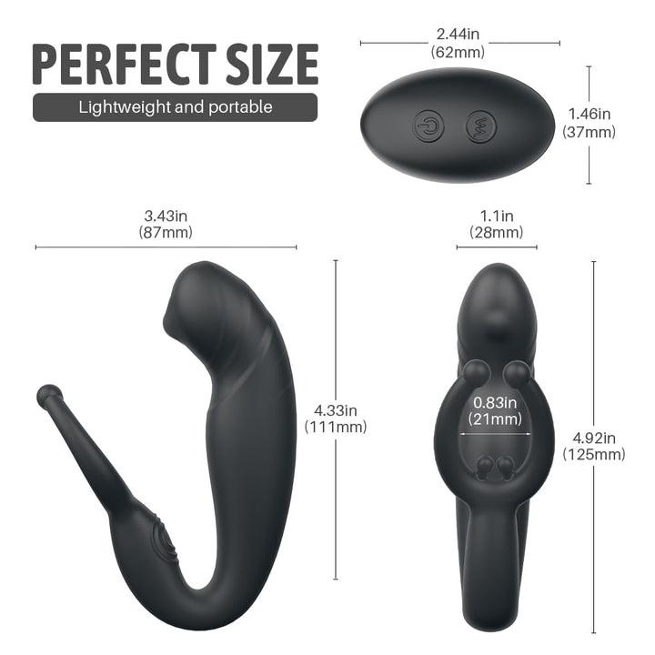 Anal Plug with Cock Ring Penis Multipoint Stimulator - Sohimi