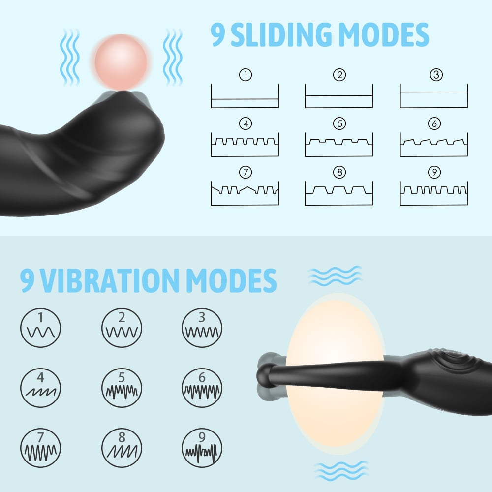 Anal Plug with Cock Ring Penis Multipoint Stimulator - Sohimi