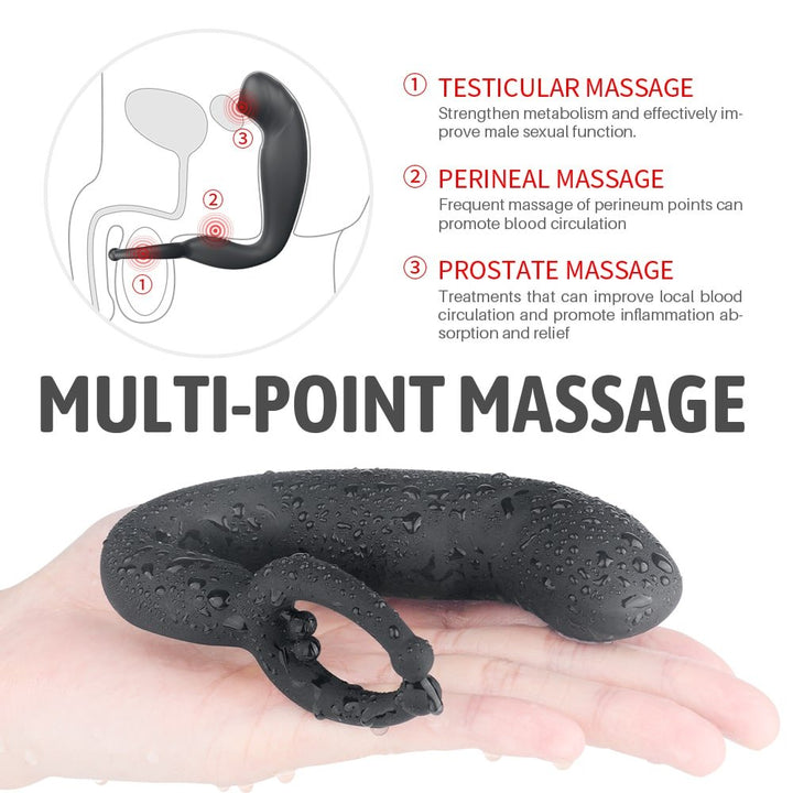 Anal Plug with Cock Ring Penis Multipoint Stimulator - Sohimi