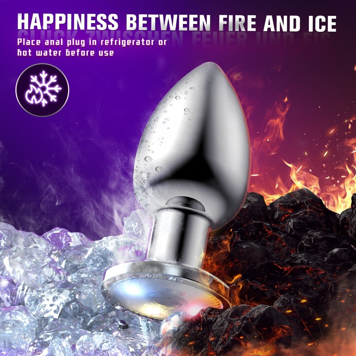ANAL Vibrating Butt Plug with Flashing Base | Sohimi ANAL Vibrating Butt Plug with Flashing Base | Sohimi