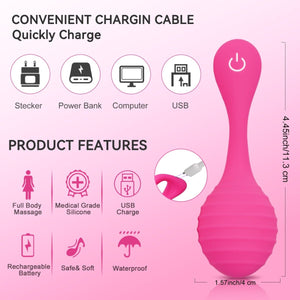 App Control Musical Note Vibrating Body Massager - Sohimi