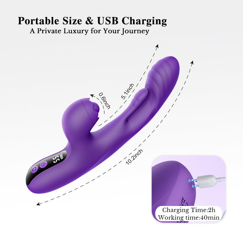 Sohimi KELLY app-controlled G-spot vibrator size guide and USB charging