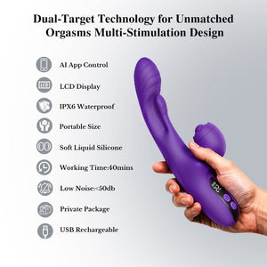 App Control Silicone G - Spot Vibrator - Venus(Vibration, Tapping & Swing) - Sohimi