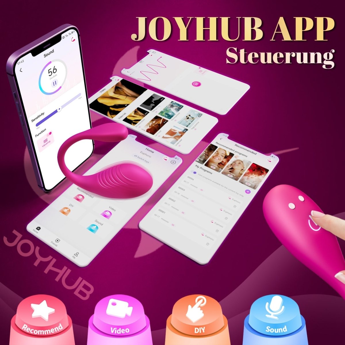 G-spot kegel ball vibrator app control feature image