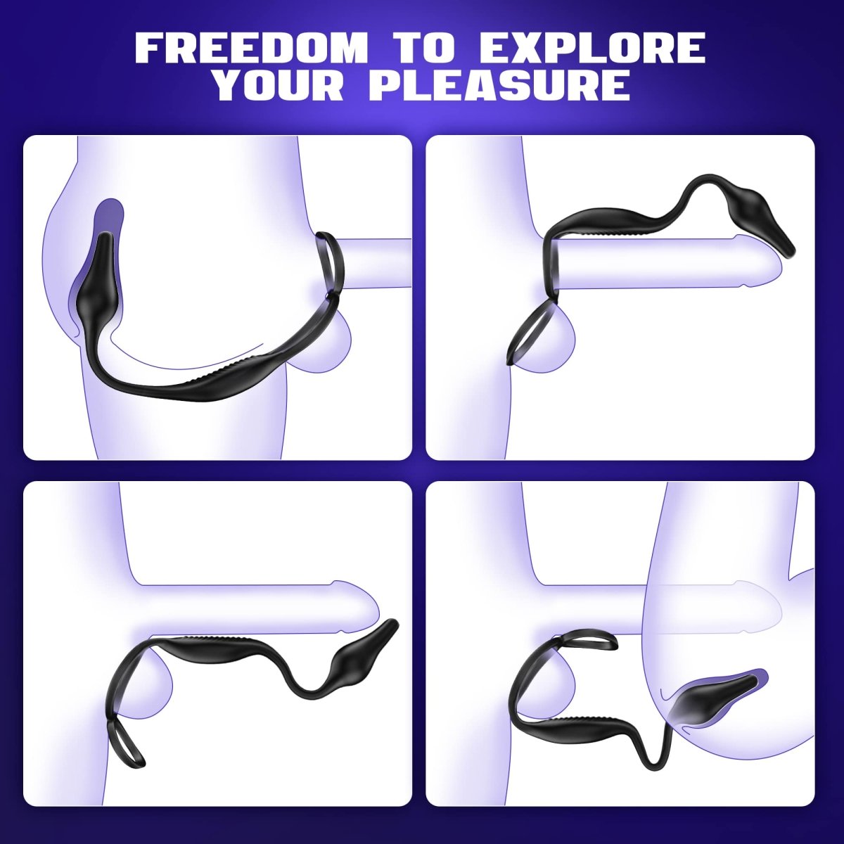 ARCHIE3 Prostate Massager with Double Ring | Sohimi ARCHIE3 Prostate Massager with Double Ring | Sohimi