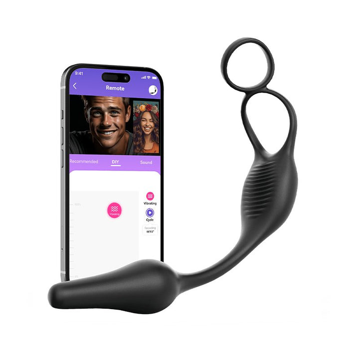 ARCHIE 3 in 1 Prostate Massager Butt Plug with Double Ring - Sohimi